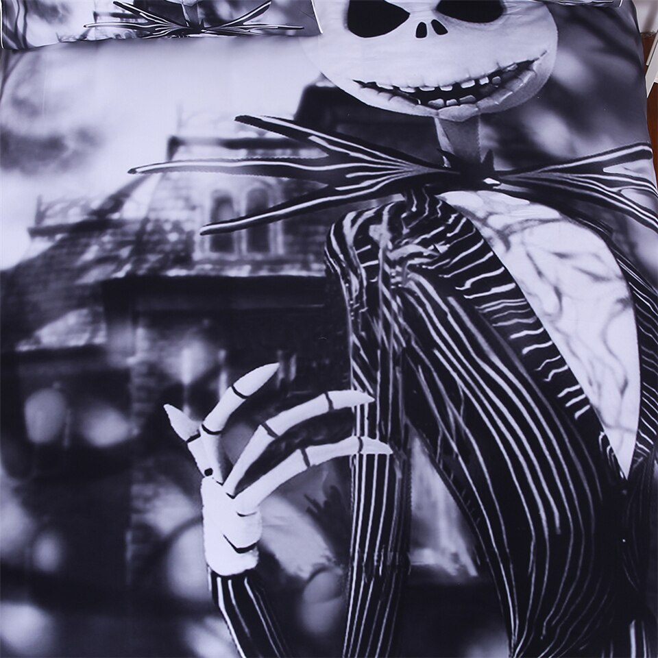 3D black white zombies skull duvet cover sugar skull Bedding