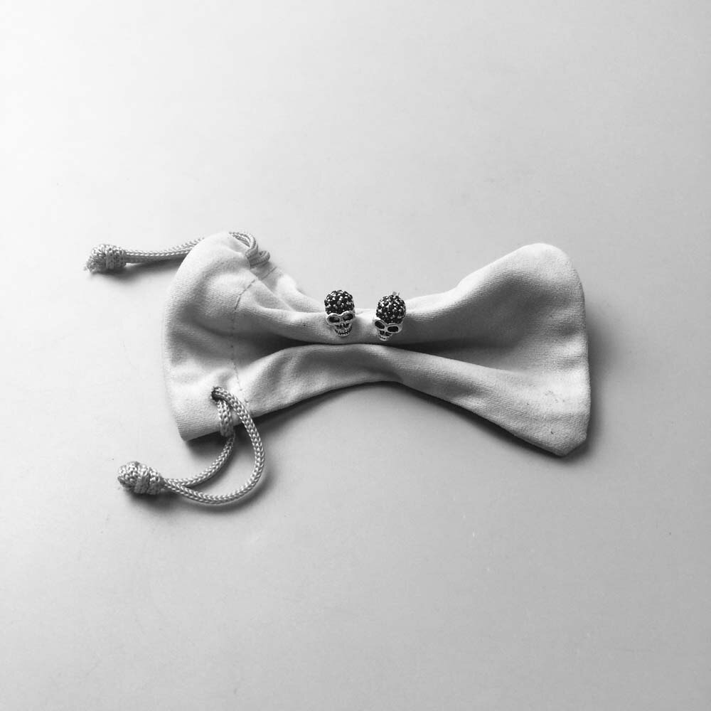 Stud Earrings Skull Punk Gift For Women Ts High Quality Earring