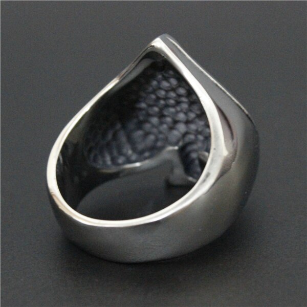 Real Cool Spade Ghost Skull Ring 316L