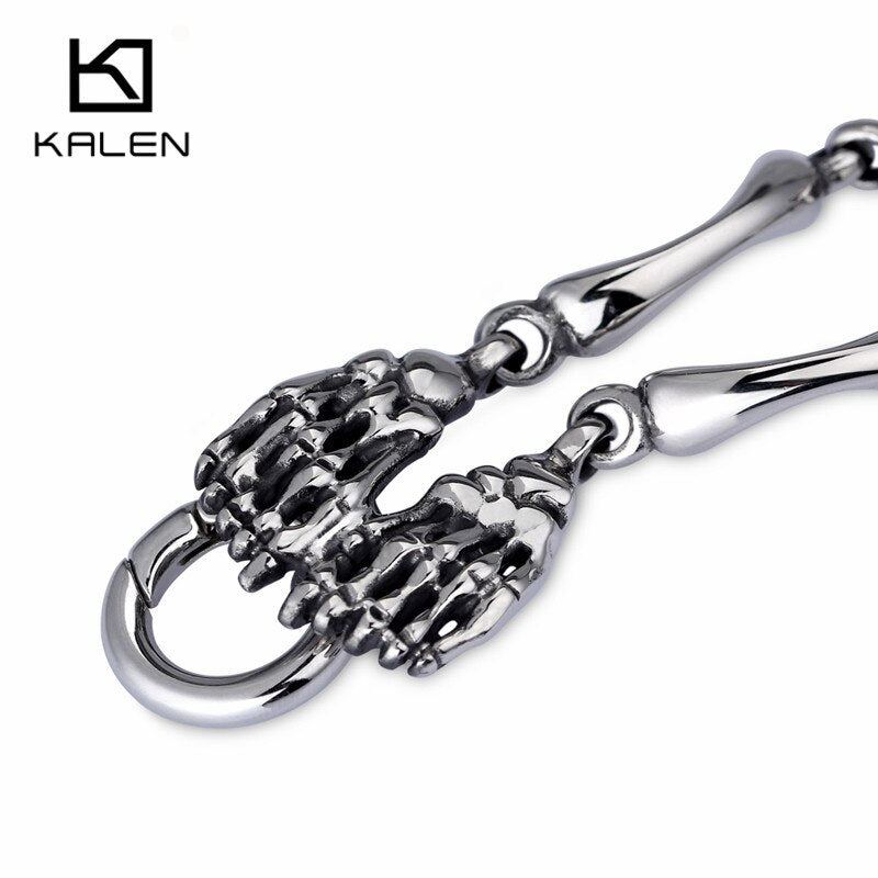 Punk Rock Gothic Stainless Steel Skull Body Bracelet