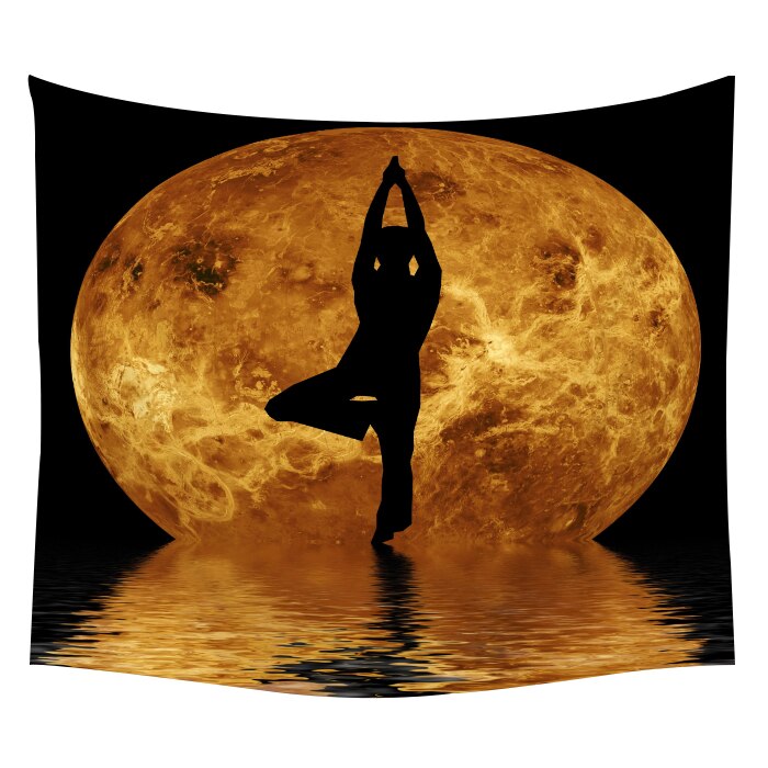 Yoga Buddha Wall Tapestry Sugar Skulls Tapestry Galaxy Customized Pillow