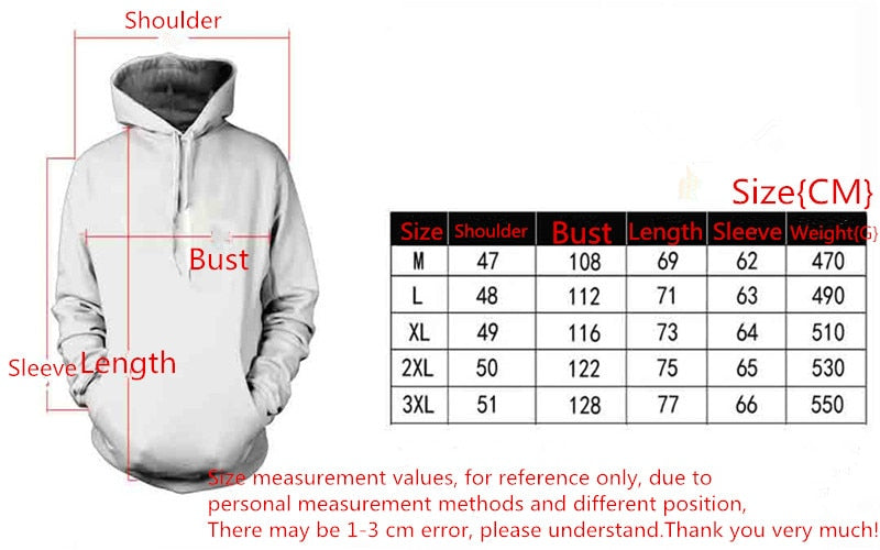 Newest 3D Print Christmas Halloween Skull Theme Pullover Hoodies