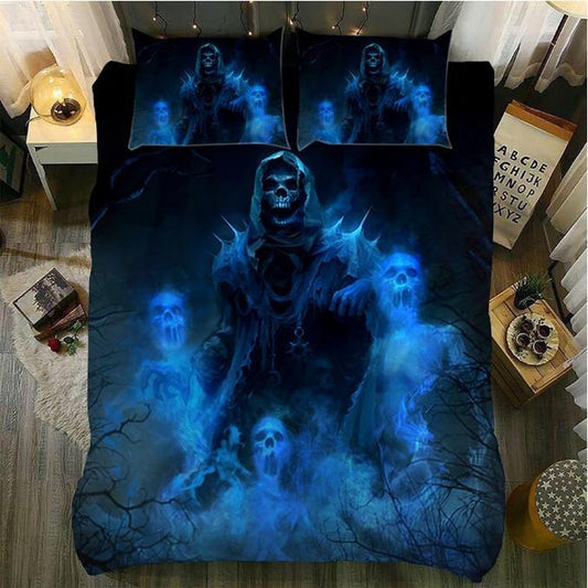 3d sugar skull Bedding Sets king size Skull duvet cover set