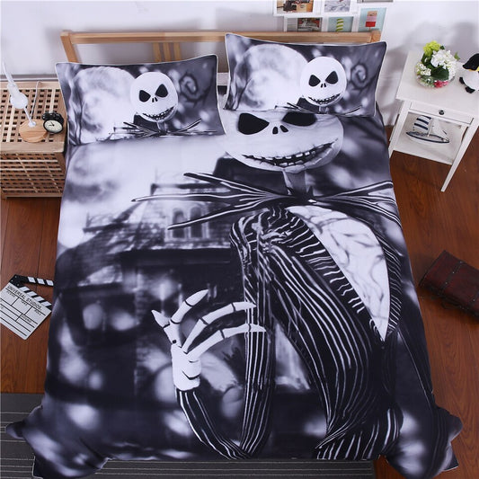 3D black white zombies skull duvet cover sugar skull Bedding