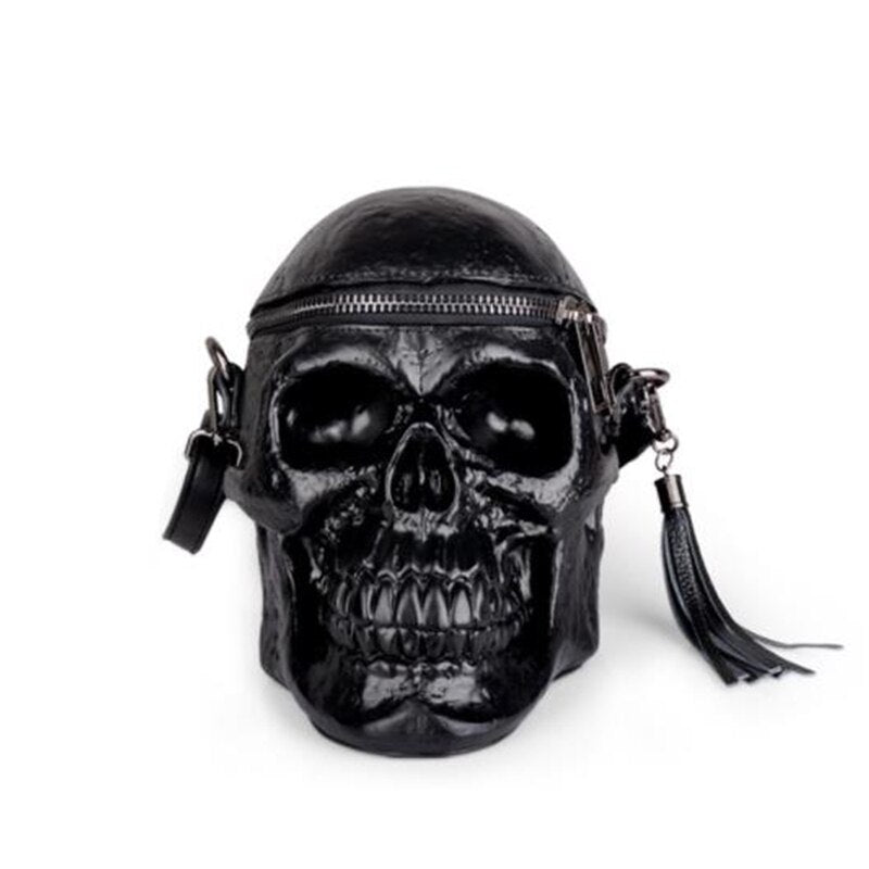 3D Skull Shoulder Bag Crossbones Messenger Bag Unisex