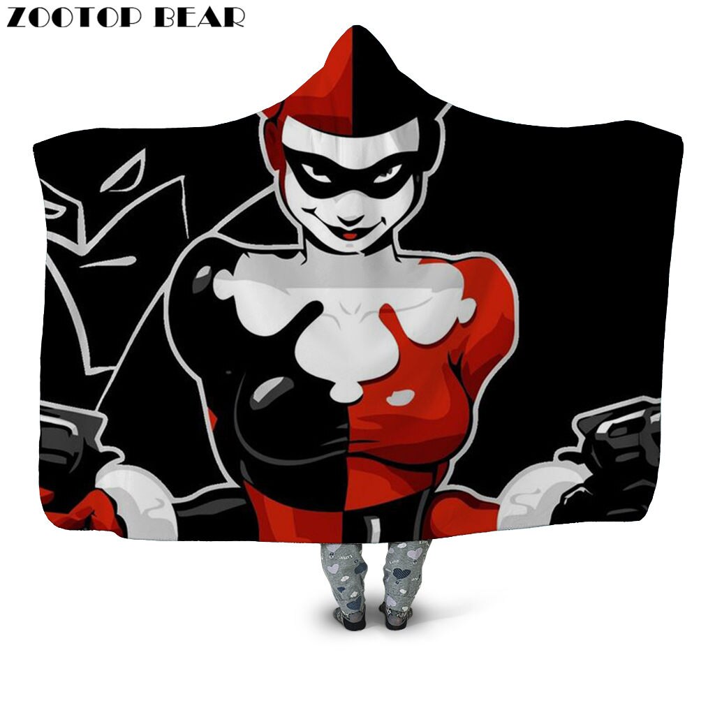 Color Butterfly Hooded Blanket Anime Bedding Brand Casual Fashion Skull