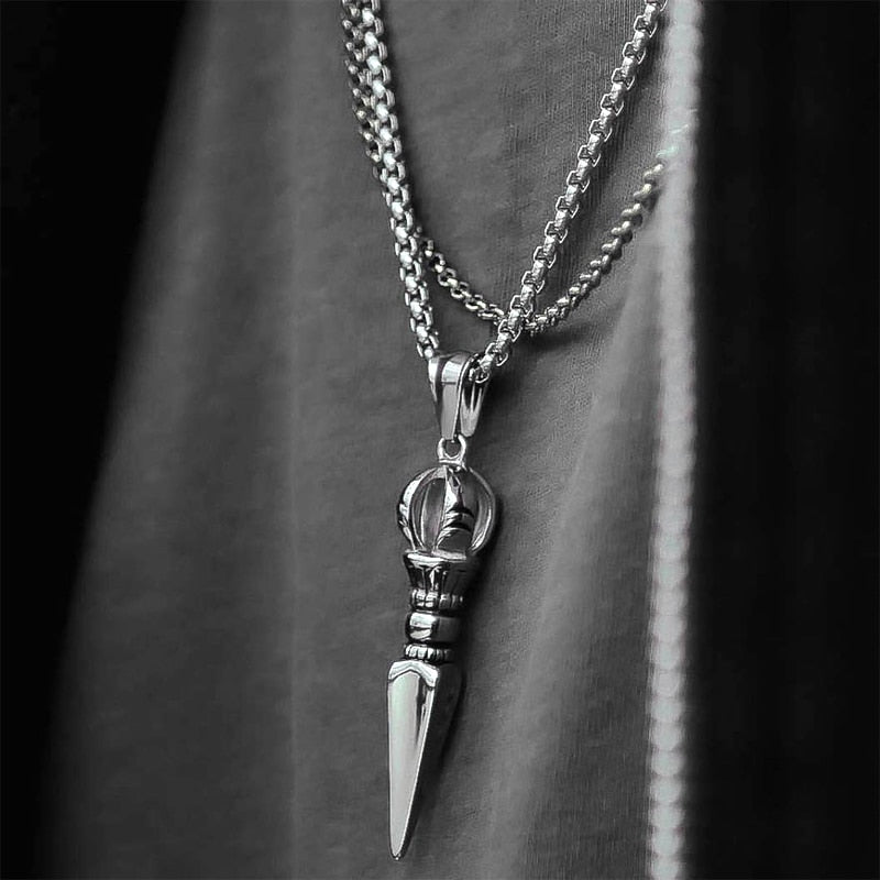Punk Style Spearhead Design Pendants Necklace