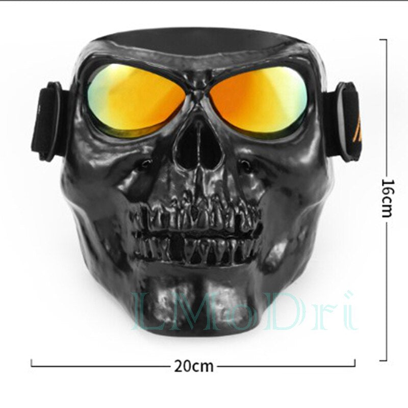 Motorcycle Goggles Helmet Mask Outdoor Riding Motocross Skulls Windproof