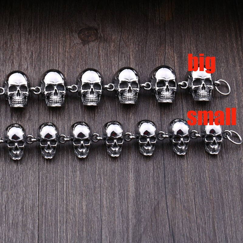 Stainless Steel bracelet punk skull Bracelet For Vintage Cool Dragon Style