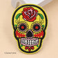 9pcs/lot Punk Rock Skull Embroidery Patches Various Style Flower Rose Skeleton Iron On Biker Patches Clothes Stickers Applique