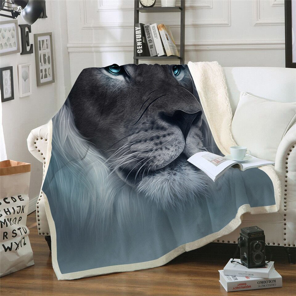 3D Punisher Skull Printed Velvet Plush Throw Blanket Bedspread