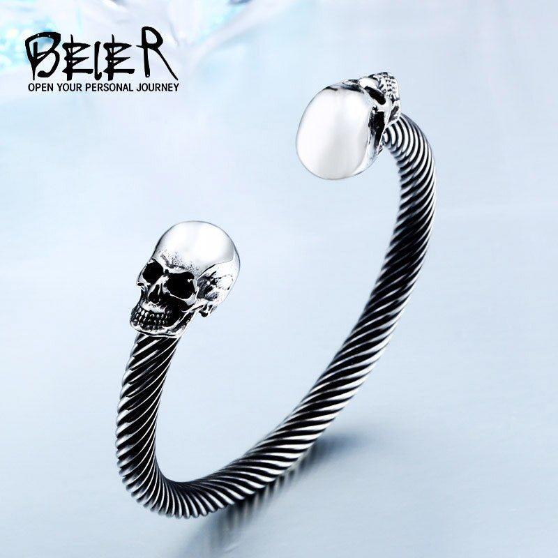 New Cool Punk Skull Bracelet For Man 316 Stainless Steel