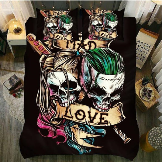 3d sugar Skull Bedding Sets luxury skull Duvet Cover