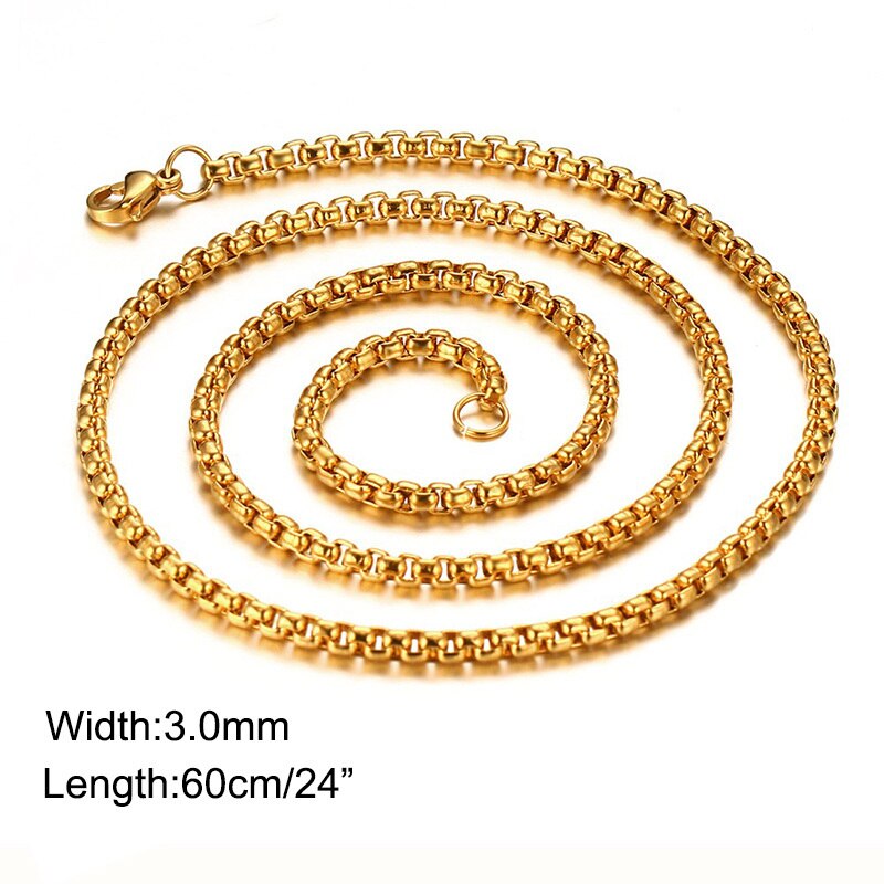 Unique Bull Head Charm Necklace for Men Gold