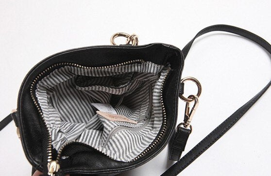 Hot 2019 New Punk Black Skull Face Designer PU leather Handbags