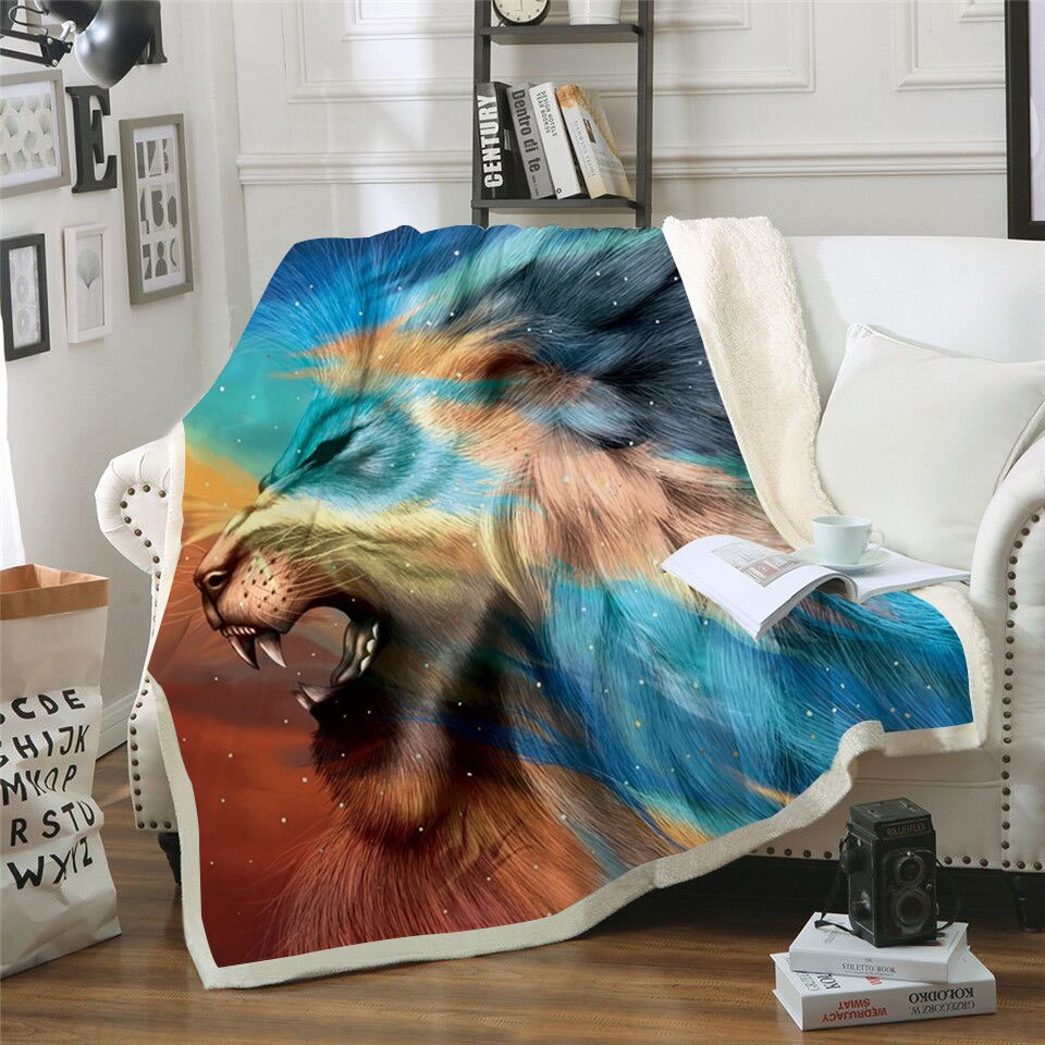 3D Punisher Skull Printed Velvet Plush Throw Blanket Bedspread