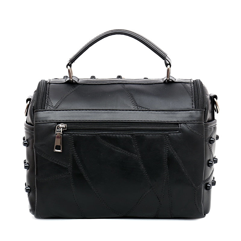 Women Real Split Sheep Leather Messenger Bag