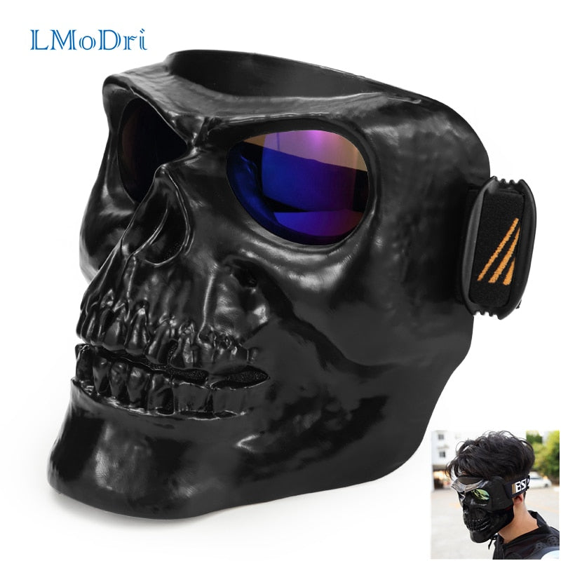 Motorcycle Goggles Helmet Mask Outdoor Riding Motocross Skulls Windproof