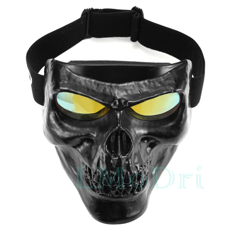 Motorcycle Goggles Helmet Mask Outdoor Riding Motocross Skulls Windproof