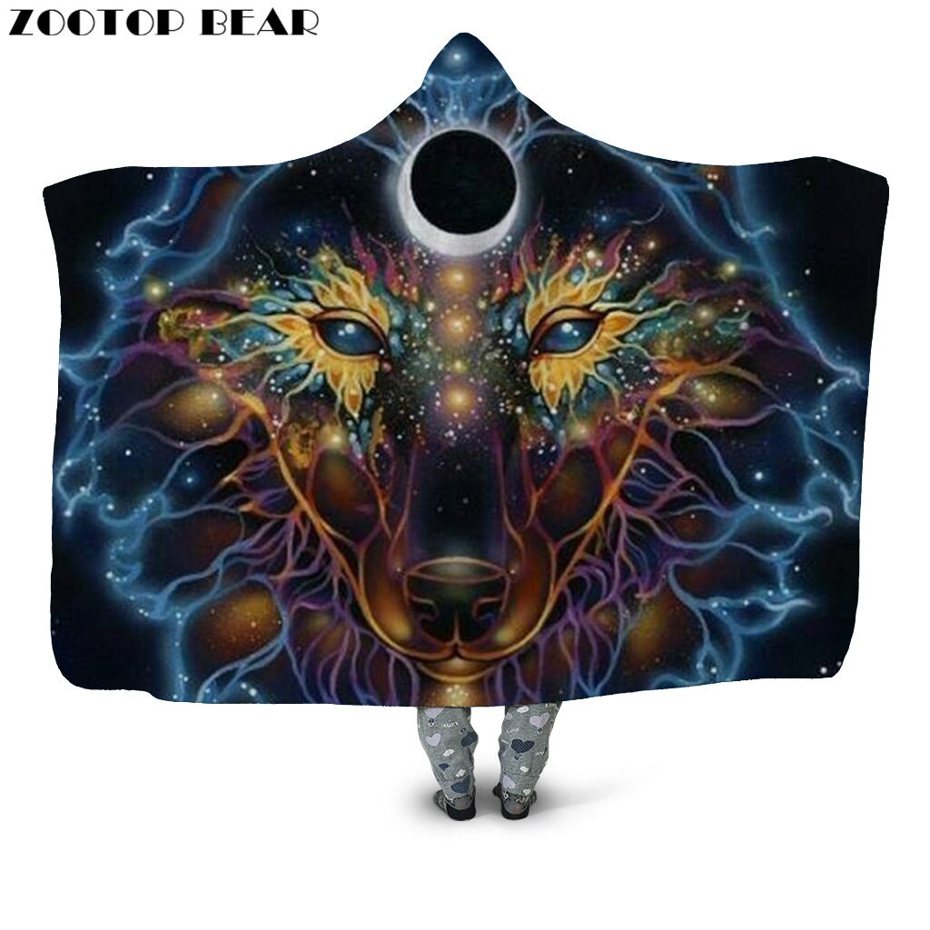 Color Butterfly Hooded Blanket Anime Bedding Brand Casual Fashion Skull