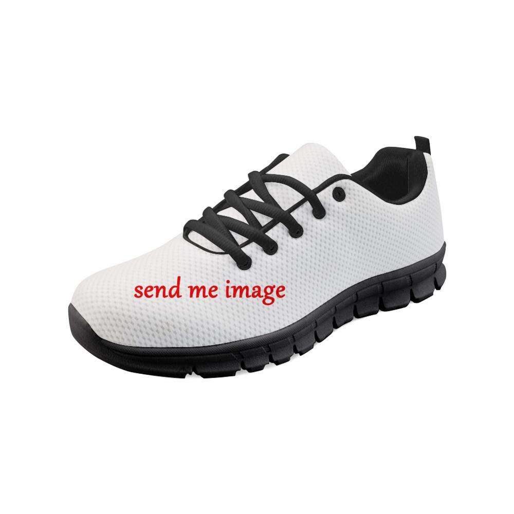 Sugar Skull Printed Fashion Women Shoes Classic Female Lace-up Mesh Walking Shoes