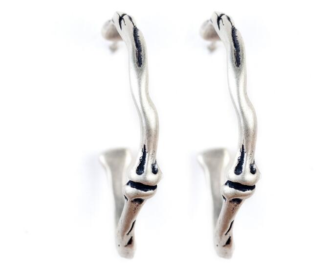 Personality 100% Pure 925 Sterling Silver Circle Round Hoop Earrings