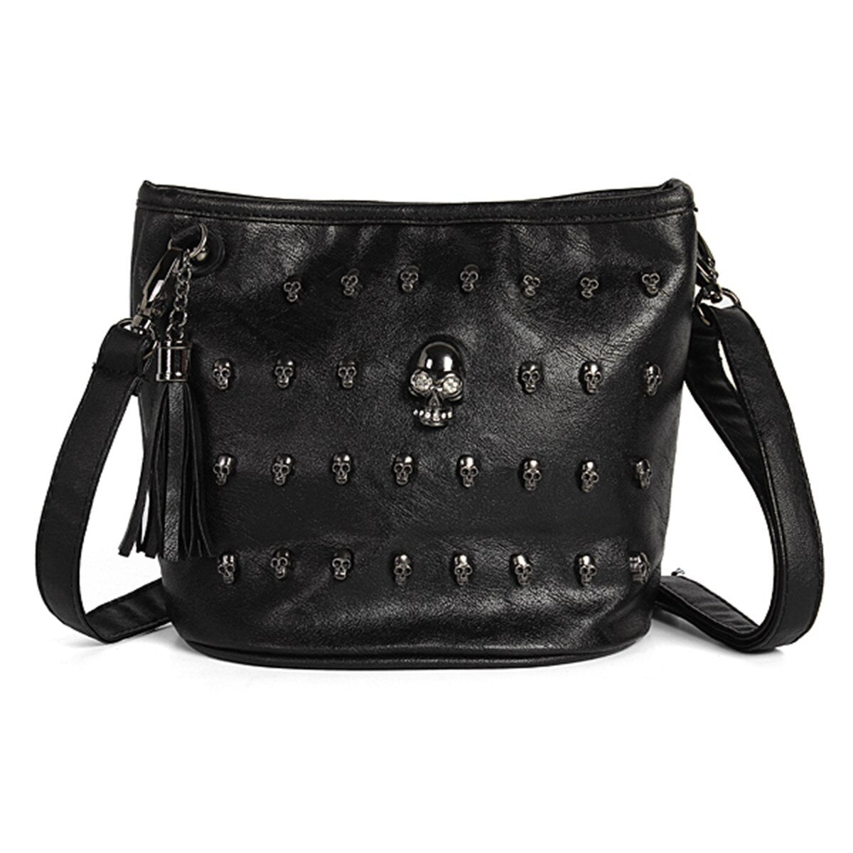 Black Skull Bags Women Punk Shoulder Bag