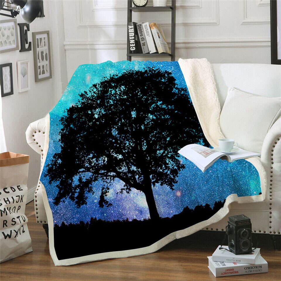 3D Punisher Skull Printed Velvet Plush Throw Blanket Bedspread