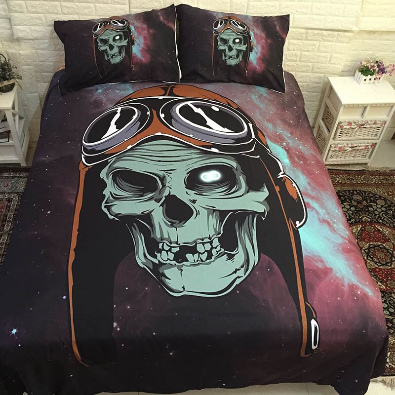 3D Sugar Skull Bedding Sets Comforter Cover Quilt Duvet Cover