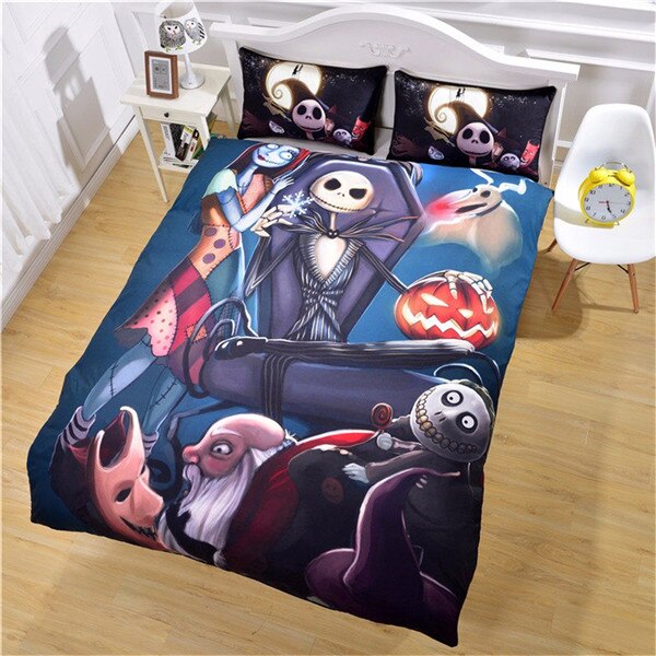 3D black white zombies skull duvet cover sugar skull Bedding