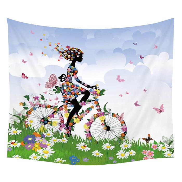 Yoga Buddha Wall Tapestry Sugar Skulls Tapestry Galaxy Customized Pillow