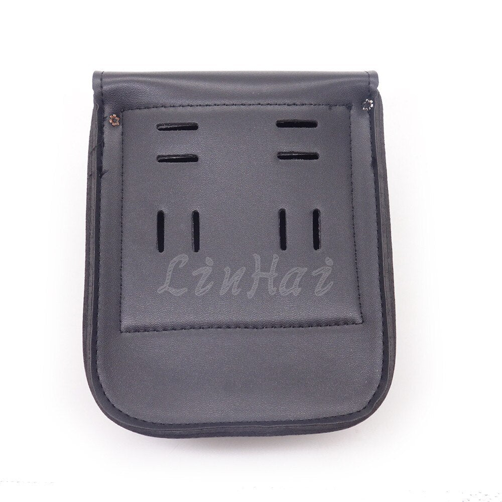 Motorcycle Black Skull Faux Leather Tool Luggage Bag