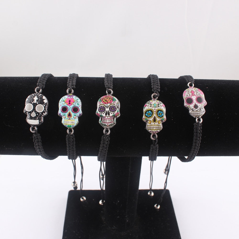 Hot Sale Skull Charms Bracelets For Women Men Fashion Jewelry Adjustable Bracelets