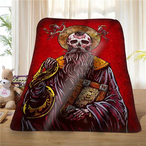 Custom Cool Pirate And Skull (1) Blanket Soft Fleece DIY Your Picture Decoration