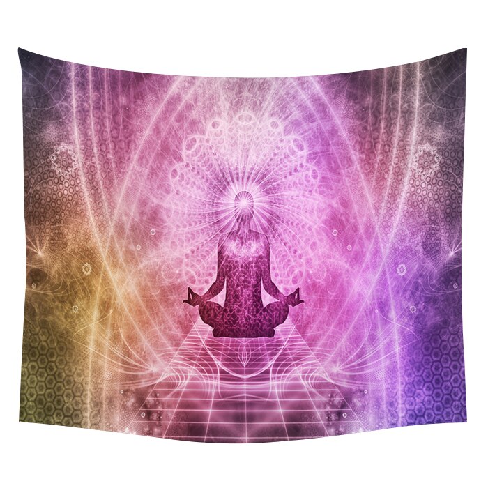 Yoga Buddha Wall Tapestry Sugar Skulls Tapestry Galaxy Customized Pillow