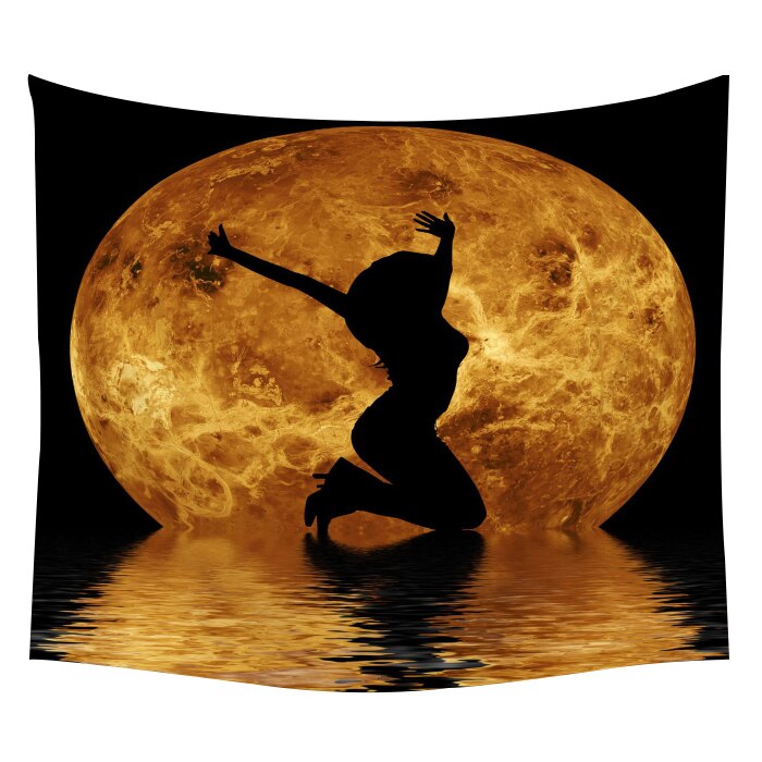 Yoga Buddha Wall Tapestry Sugar Skulls Tapestry Galaxy Customized Pillow