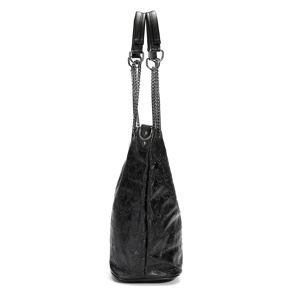 Fashion Skull Women Handbag Shoulder Bag Tote Purse