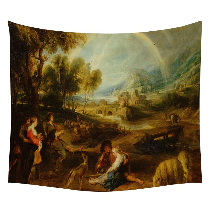 Yoga Buddha Wall Tapestry Sugar Skulls Tapestry Galaxy Customized Pillow