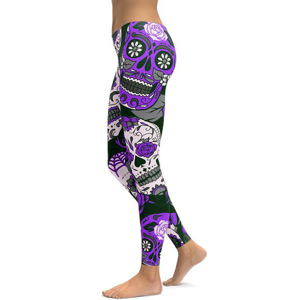 Sugar Skull Women Leggings Sugar 3D Printed Leggings