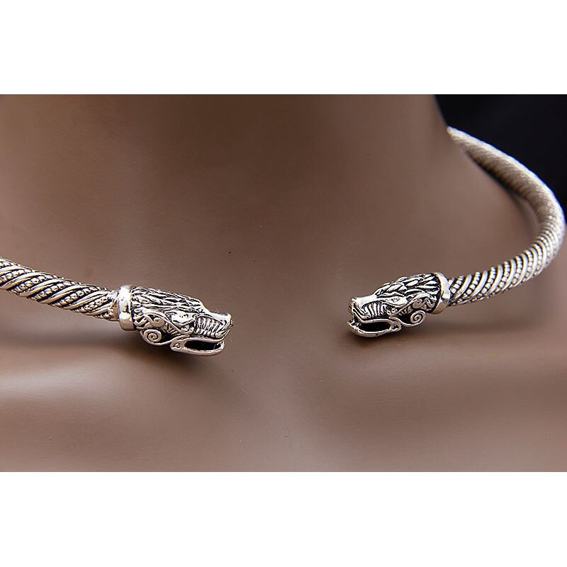 Teen Wolf Head Viking Necklace Choker Collar Indian