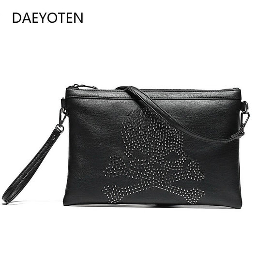 Women Handbags New Fashion Skull Clutch Bag