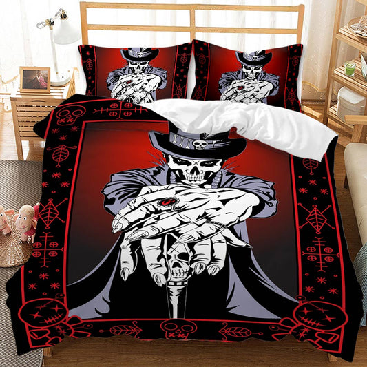 3D juego de cama sugar skull luxury duvet cover designer bedding