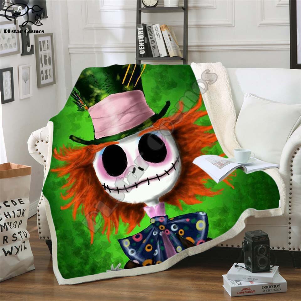 The Nightmare Before Christmas Jack Skull Sherpa Blanket