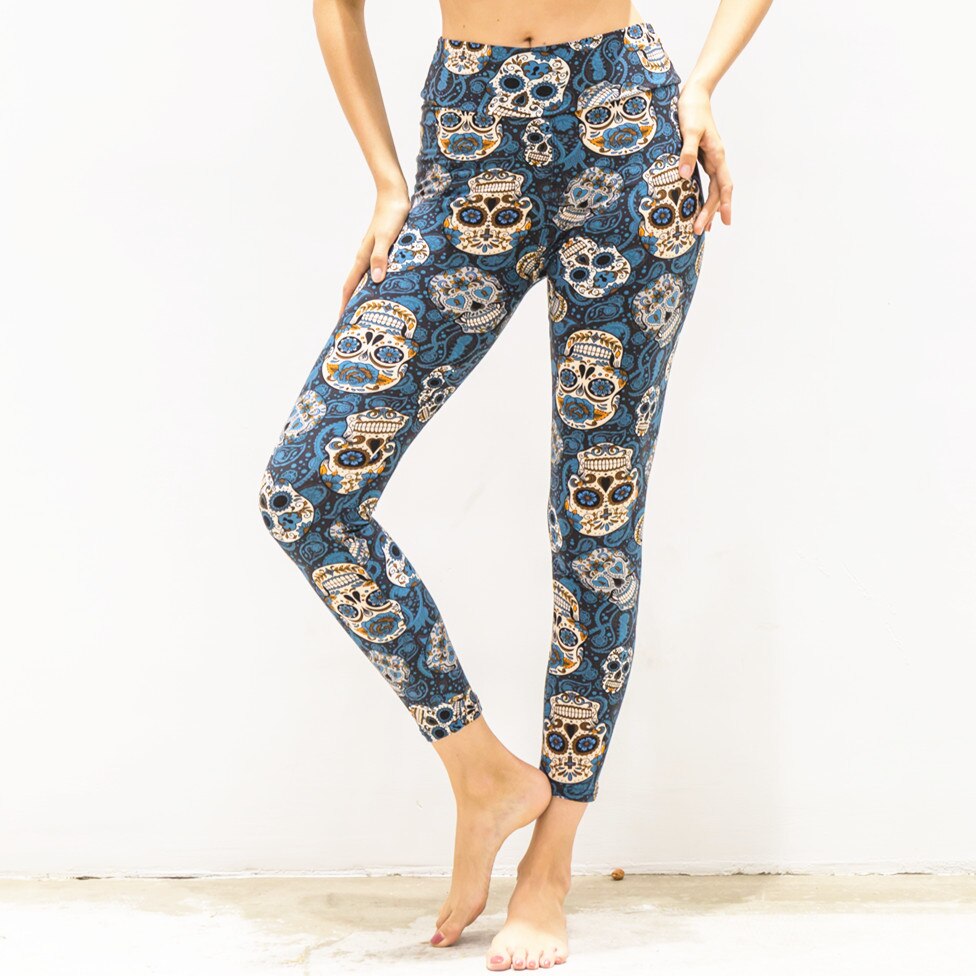 Sugar Skulls Super Soft High Quality Mommy Children Fashion Leggings