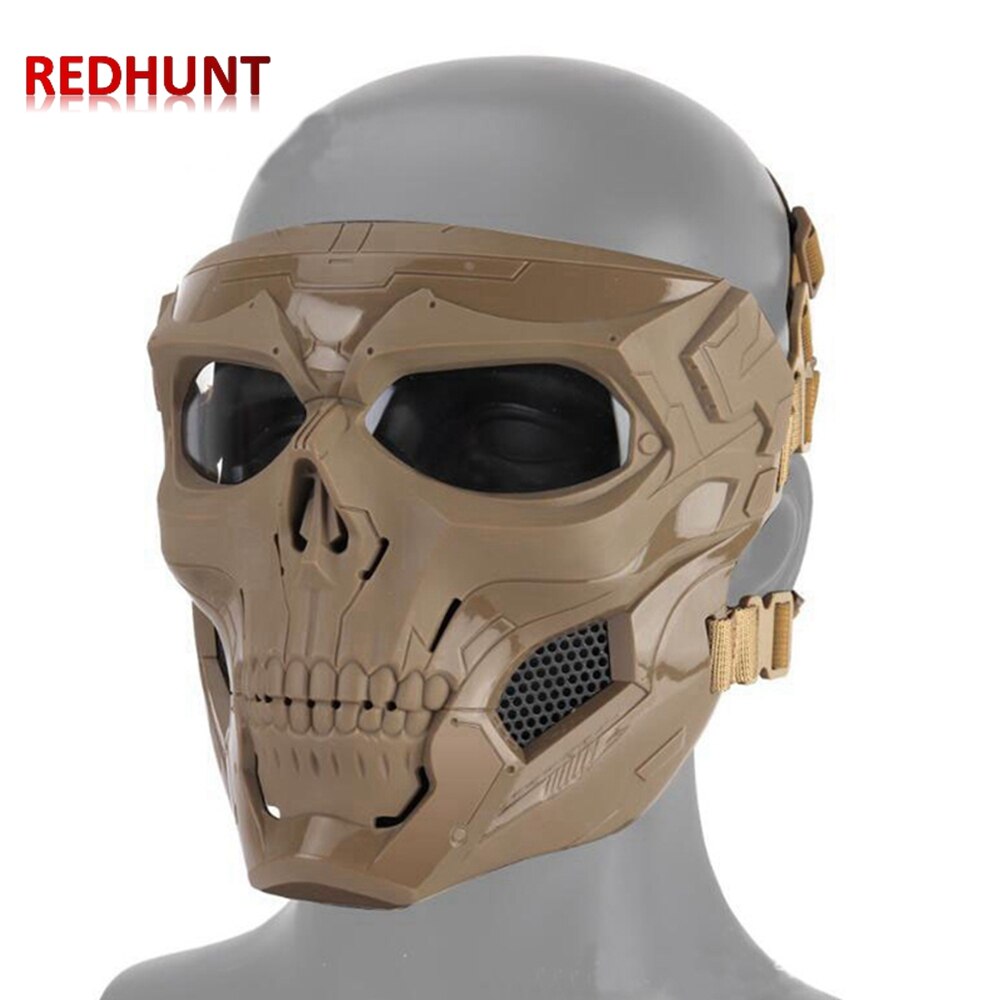 Skull Skeleton Mask Tactical Full Face Mask with Eye Protection Helmet Mask