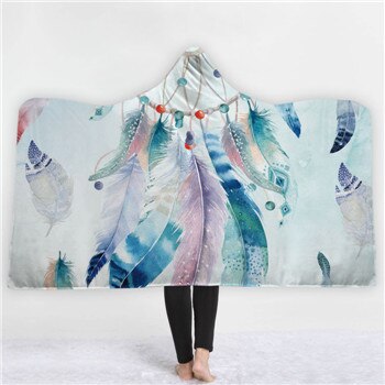 Fashion Sugar Skull Flower Hooded Blanket for Adults Floral Gothic
