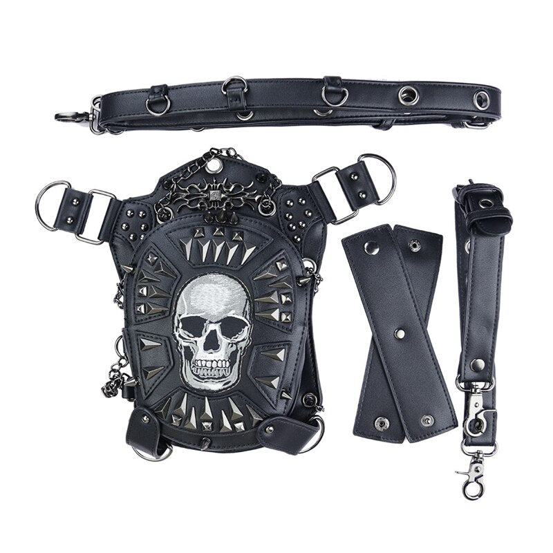 Gothic Steampunk Skull Bag New Women Messenger Bag