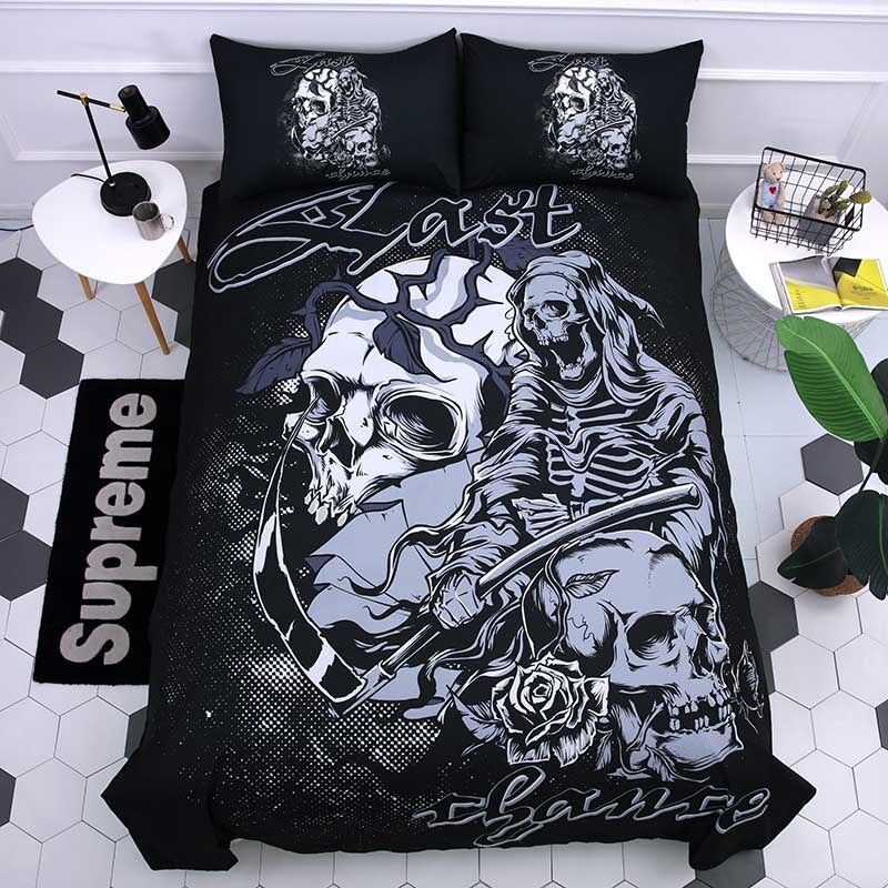 Sugar Skull 3D Printing Bedding Set Duvet Covers Set Pillowcases