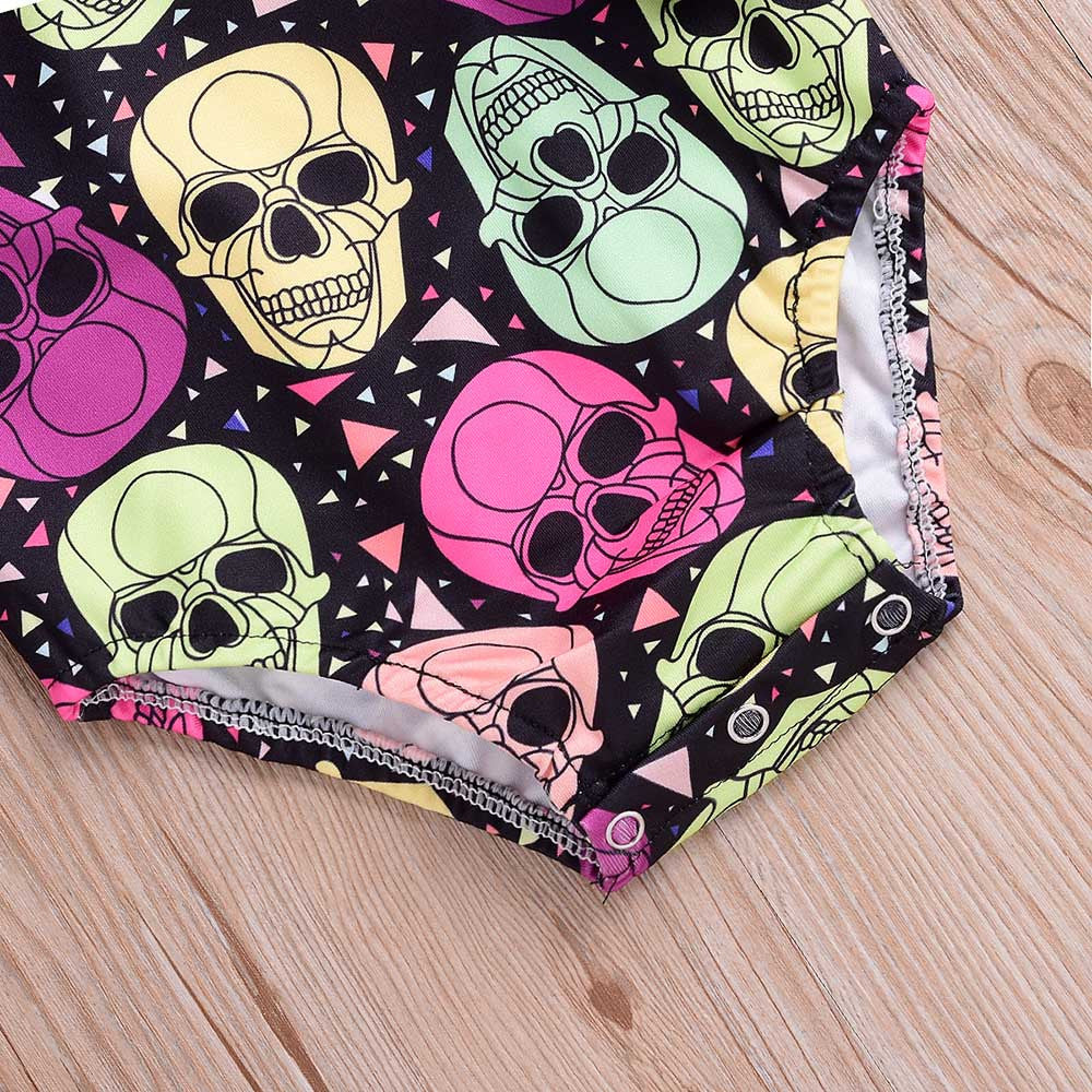 Halloween Cloth Toddler Costumes Baby Long Sleeves Skull
