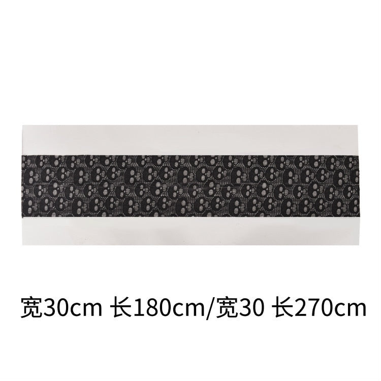 Halloween Rectangle Black Lace Skull Skeleton Bone Table Cover Runner Tablecloth